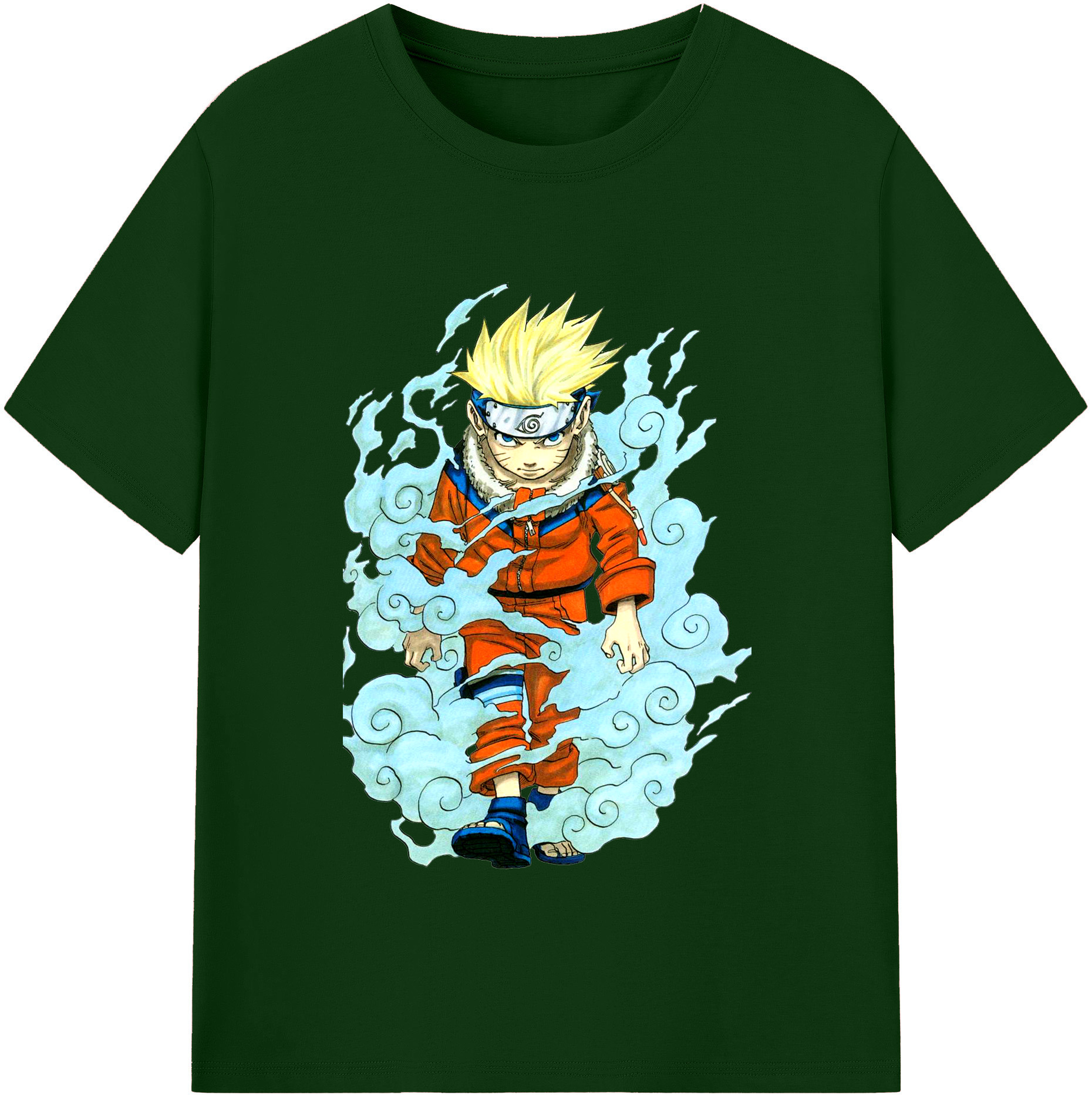 （画像用） NARUTO -ナルト- うずまき ナルト Uzumaki Naruto 綿100％半袖Tシャツ（フロントプリント）